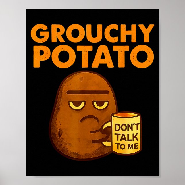 Funny Couple Sweet Tato &amp; Grouchy Tato  Poster (Vorne)