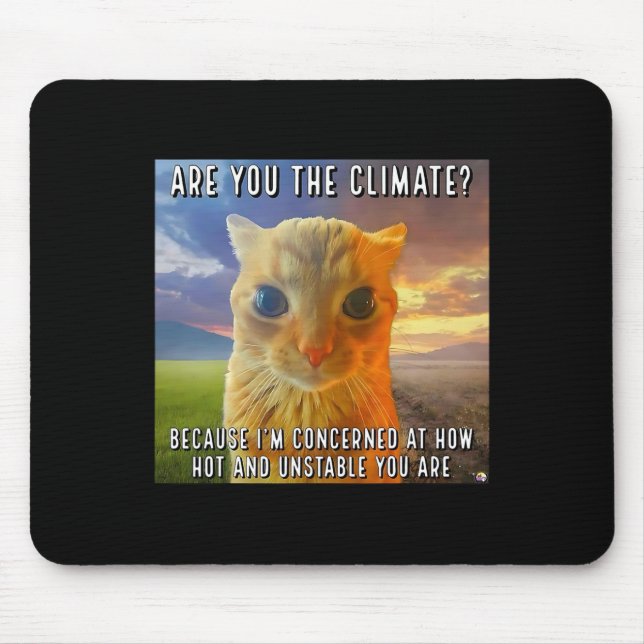 Funny Couple Valentine Orange Cat Meme sind Sie Mousepad (Vorne)