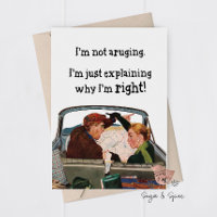 Funny Couples Ehemann Ehefrau Spaß Grußkarte