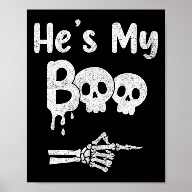 Funny Couples Halloween Matching Kostüme Poster (Vorne)