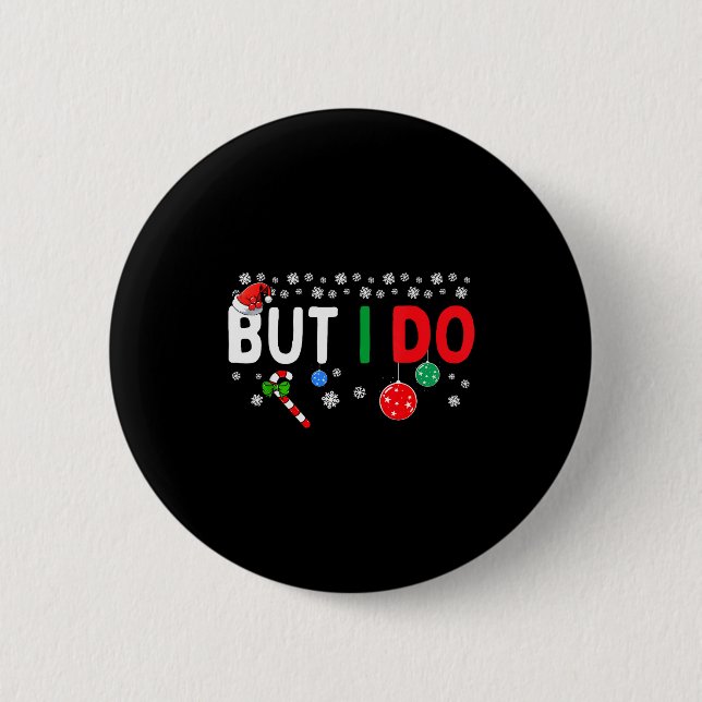 Funny Couples I Don't Do Matching Christmas Outfit Button (Vorderseite)
