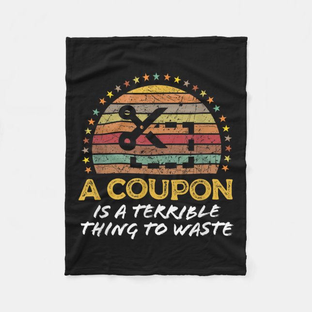 Funny Couponing, Coupon Clipper Money Sparquote Fleecedecke (Vorderseite)