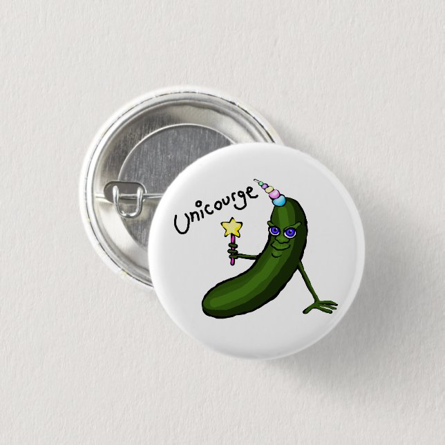 Funny Courgette Button Abzeichen (Vorne & Hinten)