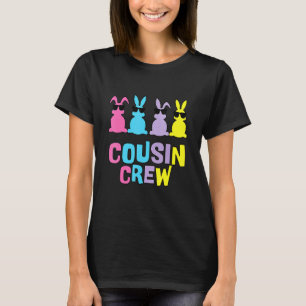 Funny Cousin Crew Bunnies Easter Matching Colorful T-Shirt
