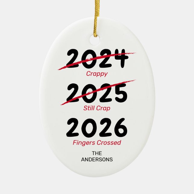 Funny Covid Weihnachten 2022 Keramik Ornament (Vorne)
