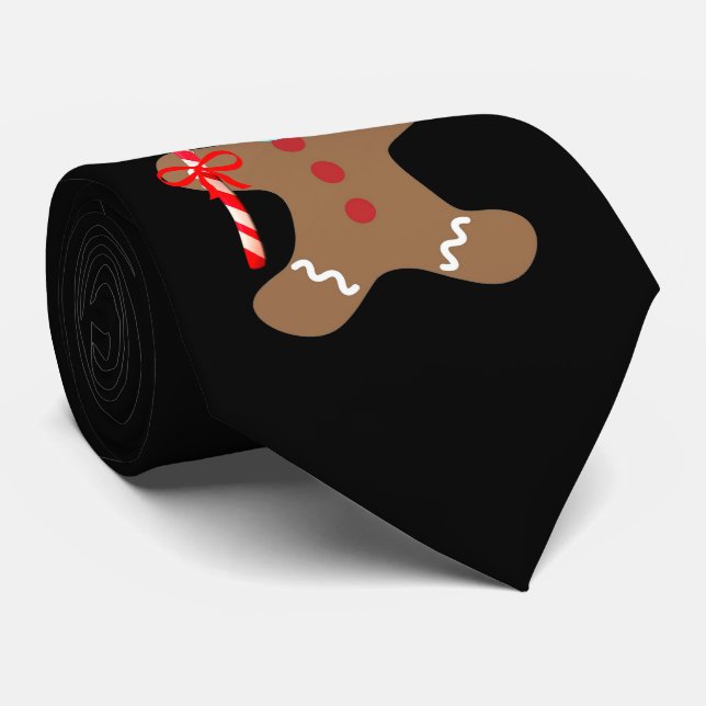 Funny Covid Weihnachtsgesicht Maske Gingerbread Sa Krawatte (Gerollt)