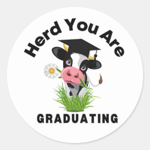 Funny Cow Abschluss Sticker