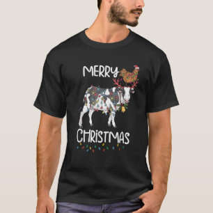 Funny Cow Chicken Farm Weihnachten Möbel für Bauer T-Shirt