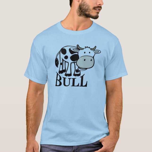 Funny Cow Comical Bull T-Shirt (Vorderseite)