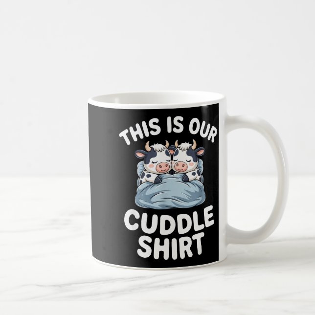 Funny Cow Couple Idea This Is Our Cuddle  Kaffeetasse (Rechts)