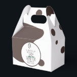 Funny Cow Farm Animal Birthday Party Geschenkschachtel<br><div class="desc">Niedliche handgezogene Kuh Doodle Kunst für Bauernhof Geburtstag</div>