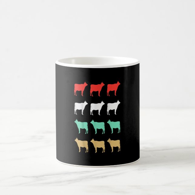 Funny Cow Gift Idea| Kuh Farm Geschenk Verwandlungstasse (Mittel)