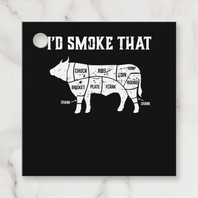 Funny Cow Grillen Pit Master Gift Geschenkanhänger (Vorderseite)