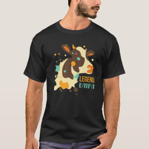 Funny Cow Head Legend Dairy Retro Milchkuh Graphic T-Shirt