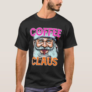 Funny Cow Heifer Coffee Cows Farm Weihnachtsklaus T-Shirt