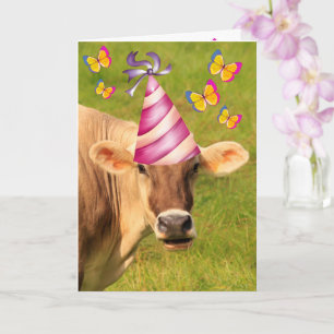 Funny Cow MOOLICIOUS Geburtstag Karte