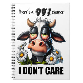 Funny Cow Sarcastic Zitat und Redewendungen Notizblock