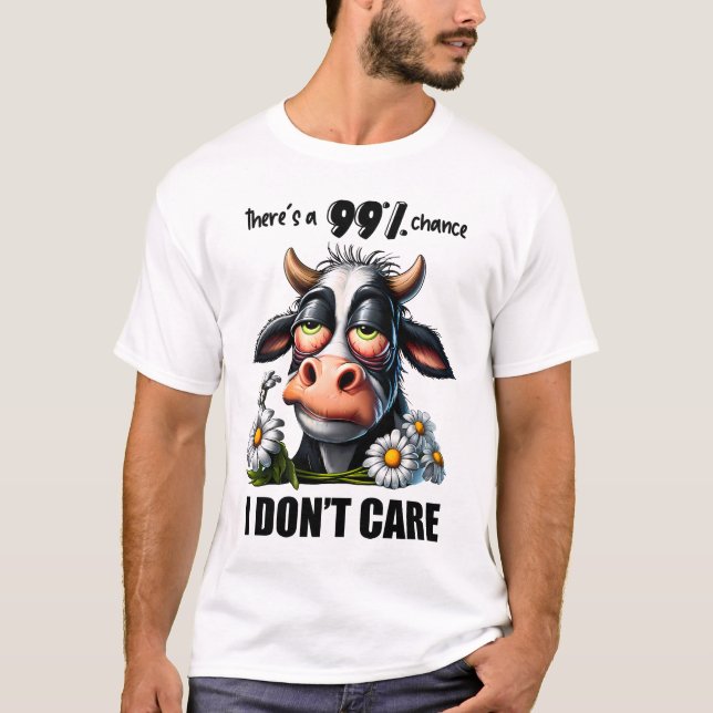 Funny Cow Sarcastic Zitat und Redewendungen T-Shirt (Vorderseite)