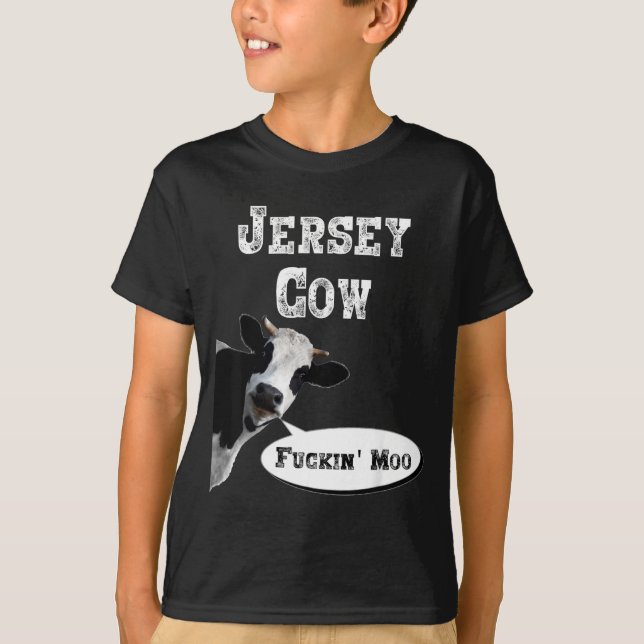 Funny Cow Shirt New Jersey Cow Lover Farm Animal R (Vorderseite)