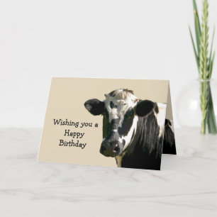 Funny Cow Spaß Birthday Laughs Karte