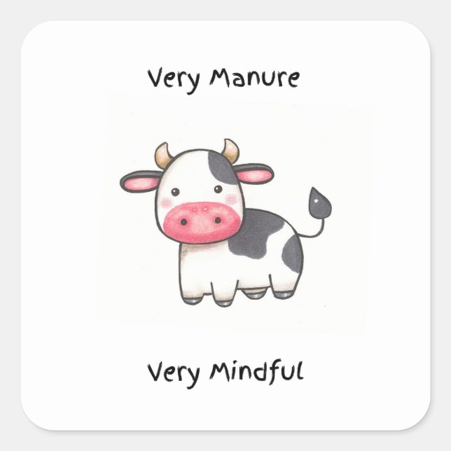 Funny Cow Sticker (Vorderseite)