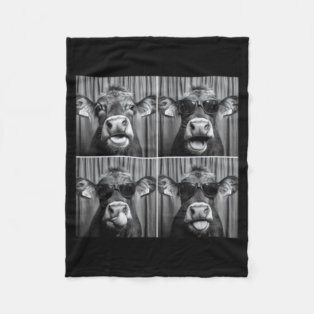 Funny Cow Sungles  Fleecedecke (Vorderseite)