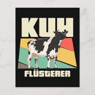 Funny Cow Whisperer Gift  Kuh für Valentine Flyer