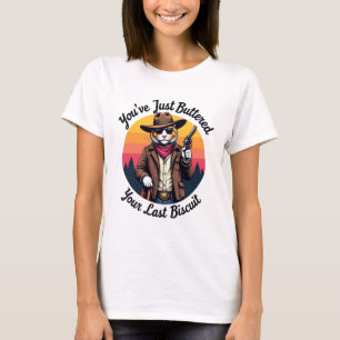 Funny Cowboy Cat Du hast einfach nur gestopft T-Shirt