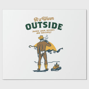 Funny Cowboy Drink Whiskey Geschenkpapier