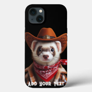 Funny Cowboy Ferret Western Style Case-Mate iPhone Hülle