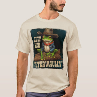Funny Cowboy Frosch Western caterwaulin personalis T-Shirt