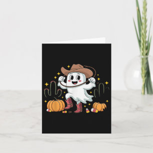 Funny Cowboy Halloween Ghost Western Fall für Spoo Karte