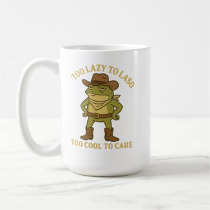 Funny Cowboy Raccoon T-Shirt - All Hat No Hustle Kaffeetasse