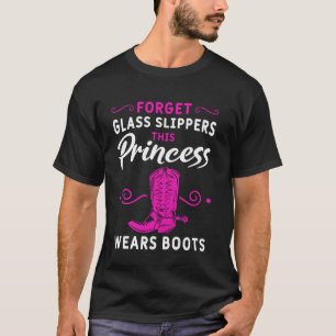 Funny Cowgirl Cowboy Boots Horseback Riding Cowbo T-Shirt
