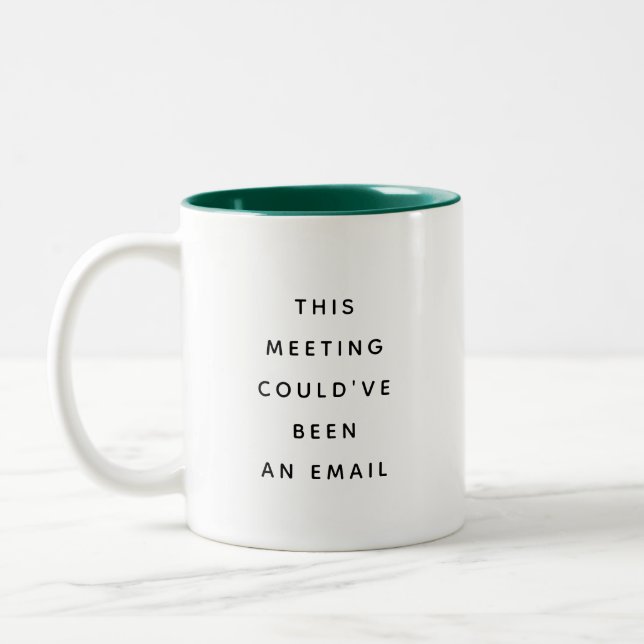Funny Coworker Quotes Office Humor Gift Mug Zweifarbige Tasse (Links)