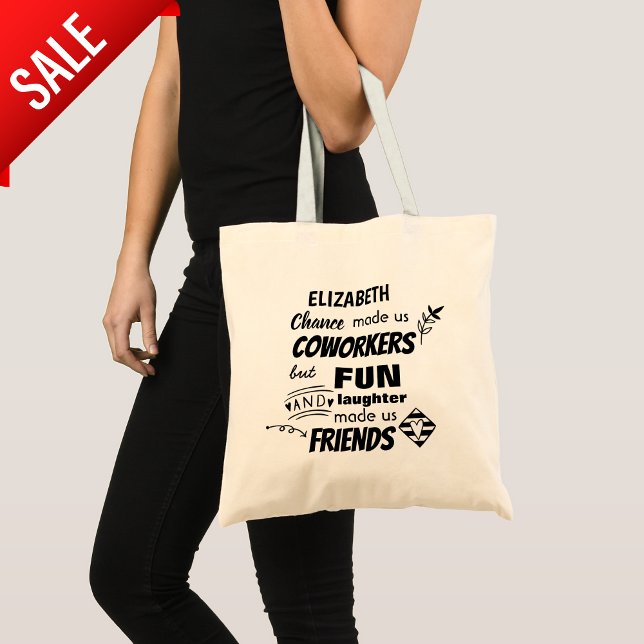 Funny COWORKER Verlassend Goodluck Goodbye Friend Tragetasche (Von Creator hochgeladen)