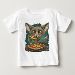 Funny Coyote Eßpizza Baby T-shirt