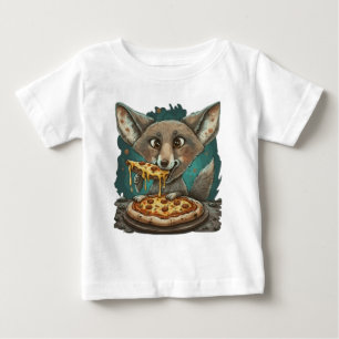 Funny Coyote Eßpizza Baby T-shirt