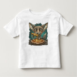 Funny Coyote Eßpizza Kleinkind T-shirt