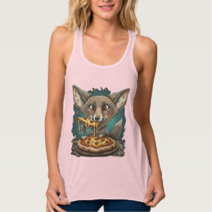 Funny Coyote Eßpizza Tank Top