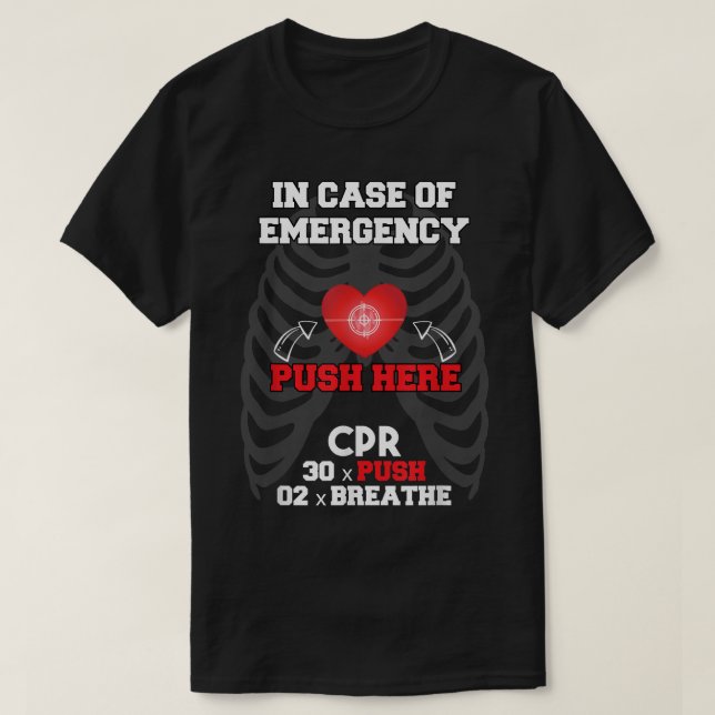 Funny Cpr Instructor First Aid for Nurses CPR Inst T-Shirt (Design vorne)