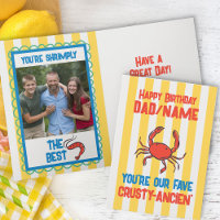 Funny Crab Amalfi Gelbe Streifen Foto Geburtstag