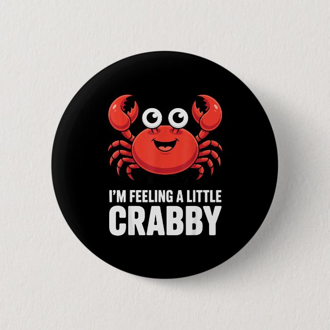 Funny Crab Costume For Men Women Crab Eating Fan C Button (Vorderseite)