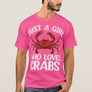 Funny Crab Design für Mädchen Kinder Kinder Frauen T-Shirt