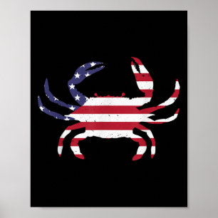 Funny Crab Kostüm für Männer Frauen Kinder Meeresf Poster