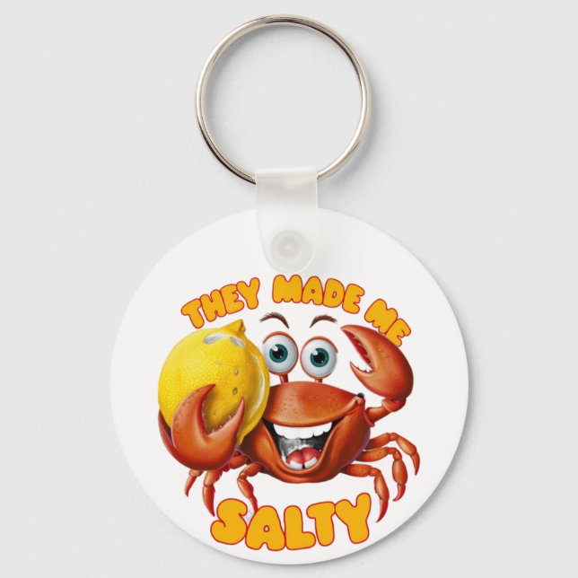 Funny Crab Schlüsselanhänger (Vorderseite)