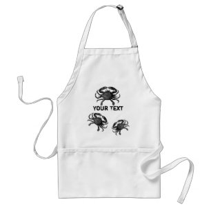 Funny Crab Template Meeresfrüchte Schürze