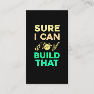 Funny Craftsman Dad Woodworking Husband Visitenkarte