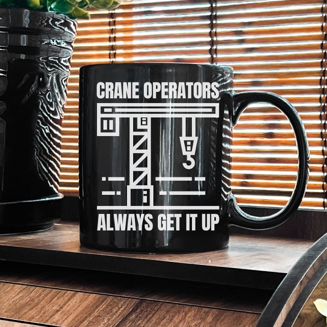 Funny Crane Operator | Spaß der Baustelle Kaffeetasse (Von Creator hochgeladen)