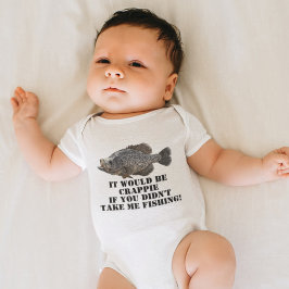 Funny Crappie Fischen Panfish Angeler Fischer Fisc Baby Strampler